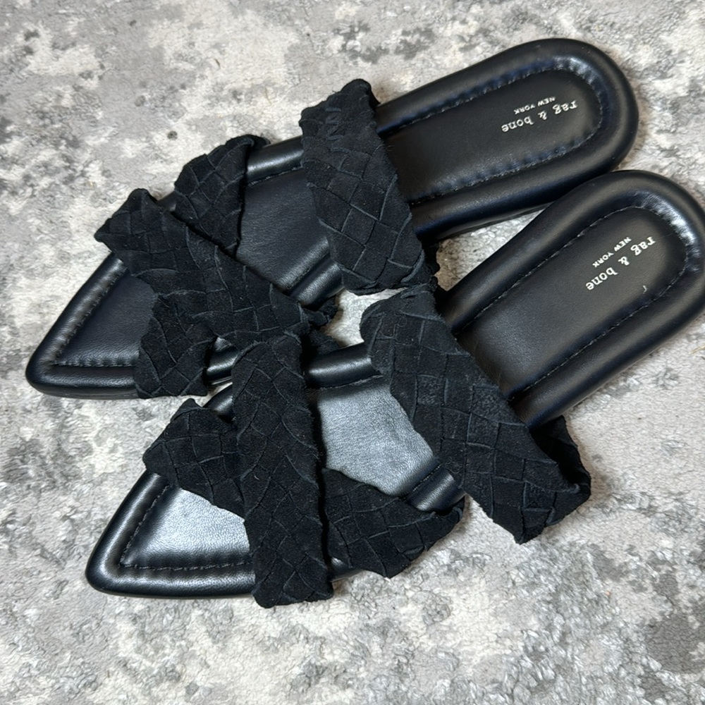 rag & bone Black Flats